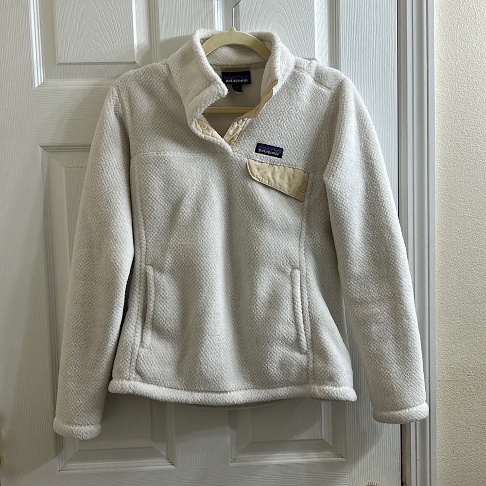 White Patagonia Quarter Zip